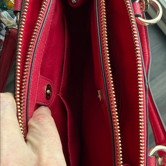 Coach Red Satchel Bag - Picture 9 of 14